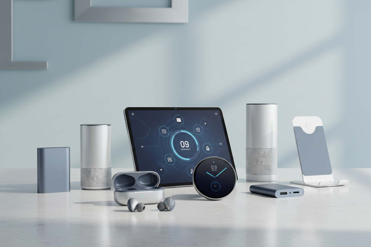 Tech gadgets lifestyle image